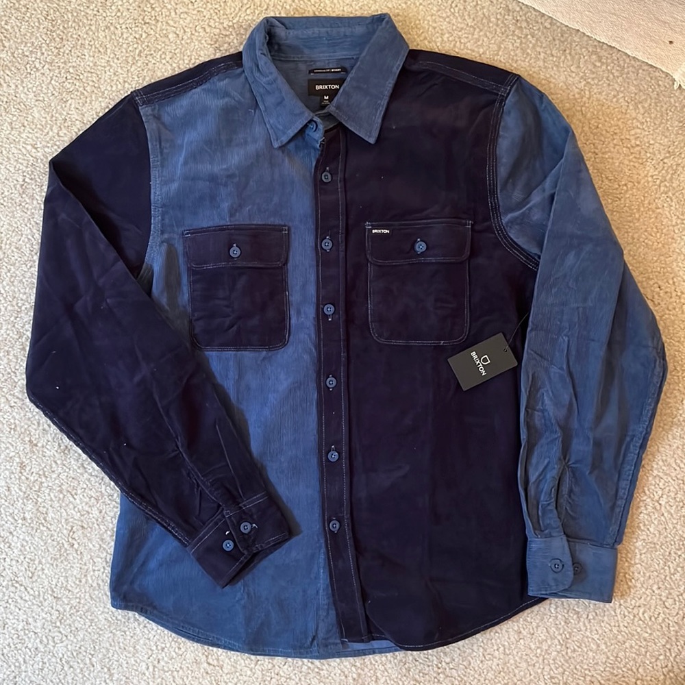 NWT Brixton Cordaroy Standard Fit Bowery Button-up
